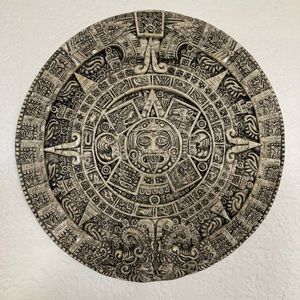 Aztec Calendar Wall Hanging Plaque Mexico